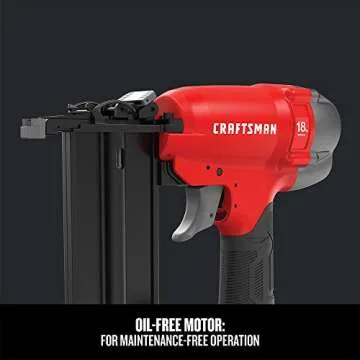 CRAFTSMAN 18GA Brad Nailer: Oil-Free & Easy Jam Clearing