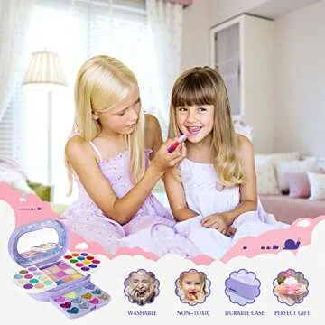 Tomons Kids Makeup Kit Ideal for Girls Aged 3-10