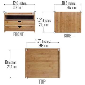 3-Tier Desktop Organizer for Home or Office Use