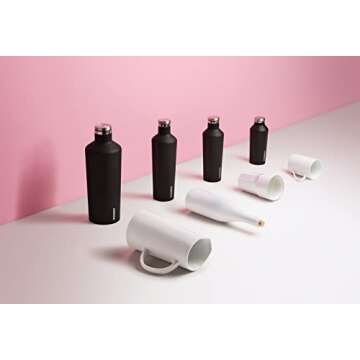 Corkcicle Disney Minnie Mouse Insulated Canteen Travel Water Bottle, Triple Insulated Stainless Steel, Screw-on Cap, Keeps Beverages Cold for 25 Hours or Warm for 12 Hours, 16 oz