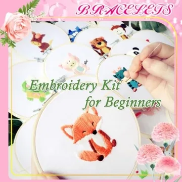 50 Colors Embroidery Floss Set for Crafts and Bracelets