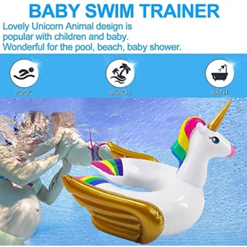 iGeeKid Unicorn Pool Float for Kids Summer Fun