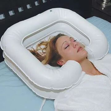 Comfort Axis Deluxe Inflatable Shampoo Basin for Elderly and Disabled