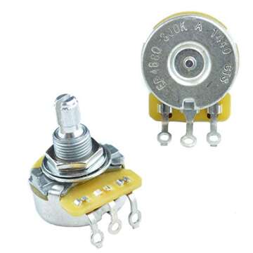 1X CTS 300K SHORT Split Shaft Audio Taper Potentiometer