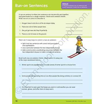 Evan-Moor Top Student, Grade 6 Workbook, 352 pages, Stickers, Poster, Reading, Writing, Spelling, Vocabulary, Phonics, Math, Science, STEM, SEL, Computer Science, Social Studies, Geography, Homeschool