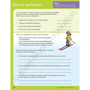 Evan-Moor Top Student, Grade 6 Workbook, 352 pages, Stickers, Poster, Reading, Writing, Spelling, Vocabulary, Phonics, Math, Science, STEM, SEL, Computer Science, Social Studies, Geography, Homeschool