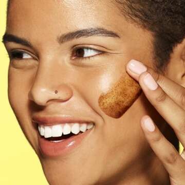 Volition Beauty Turmeric Brightening Polish with Oatmeal + Vitamin E | Physical Scrub to Exfoliate Face & Body | Removes Dead Skin, Boosts Luminosity & Glow, Smooths & Hydrates | Non-Stain Formula