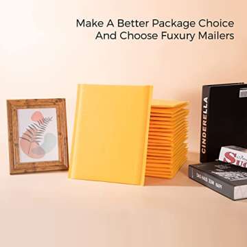 Eco-Friendly Fuxury Kraft Bubble Mailers 8.5x12 Inches