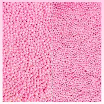 Confect Sprinkles for Cakes & Cupcakes Decoration | Assorted Pack of 5 Girly Dream Baby Shower Pearl Sprinkles | Baby Pink Sprinkles | Edible Mix Dragees, Jimmies & Sparkling Sugar - 3.5 Oz