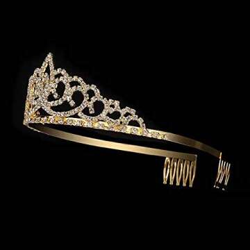 Royal Crystal Tiara for Weddings and Parties