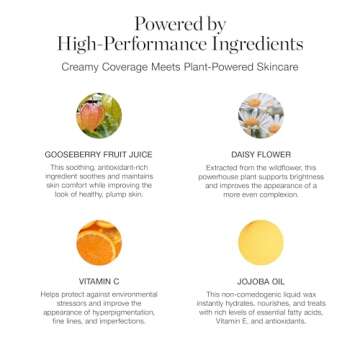 Ogee Complexion Perfecting Tinted Moisturizer For Face (Cedar 1.20C - Fair, Pink-Beige Undertones) - Lightweight Tinted Serum with Vitamin C & Jojoba Oil - Certified Organic & Made in USA