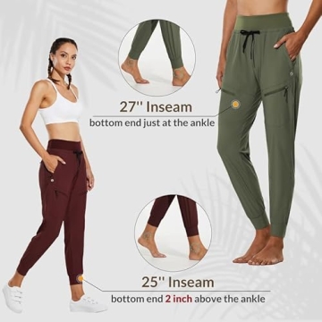 BALEAF Women's Lightweight Joggers with 5 Pockets