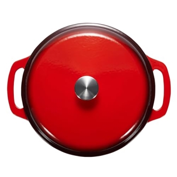 Amazon Basics 6-Quart Enamel Cast Iron Dutch Oven for All