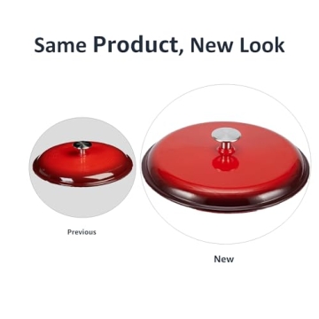 Amazon Basics 6-Quart Enamel Cast Iron Dutch Oven for All