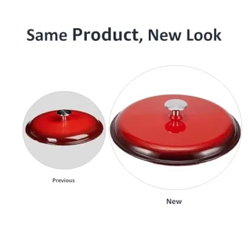 Amazon Basics 6-Quart Enamel Cast Iron Dutch Oven for All