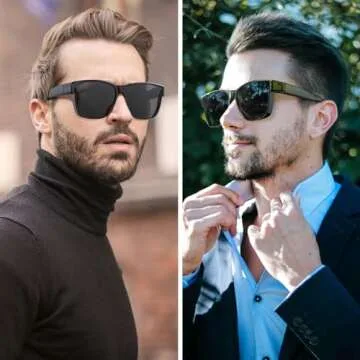 GEGURI Night Vision Glasses, Night Driving Fit Over Glasses Polarized Anti-Glare for Men & Women Yellow Lens