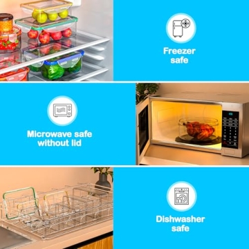 Airtight 40 Pcs Food Storage Containers for Meal Prep