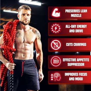 Premium Fat Burner | The First Weight Loss Pills to Preserve Lean Muscle & Burn Stubborn Fat | Appetite Suppressant for Weight Loss Formulated to Keep Muscle & Increase Energy|USA Made|120 Diet Pills