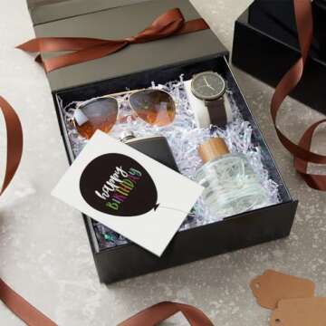 Magnetic Gift Boxes with Lids, Bridesmaid Proposal Box (9.5 x 9.5 x 3.5 In, 6 Pack)