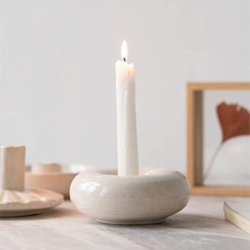 Elegant Ceramic Candlestick Holder Set for Home Decor