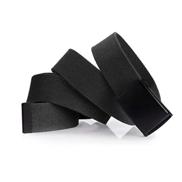 Adjustable Canvas Web Belt Military Buckle Cut to Fit