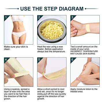 Nacare Hard Wax Beads All Purpose Painless Wax Gentle Hair Removal for Men and Women with Coconut Oil 300G