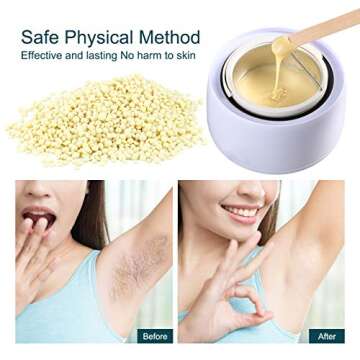 Nacare Hard Wax Beads All Purpose Painless Wax Gentle Hair Removal for Men and Women with Coconut Oil 300G