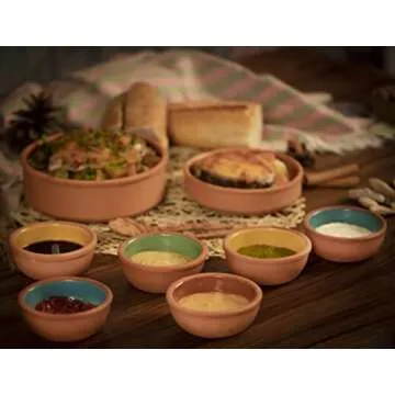 Handmade Colored Clay Bowls - Authentic Mexican Cookware