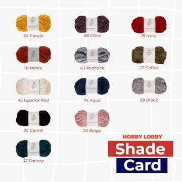 Yarn Bee Bulky Yarn for Crocheting & Knitting – Soft Yarn Skein – 80 Yards of 100% Polyester Yarn for Crocheting Blankets, Hats, & More – DIY Handcrafting Accessories, Set of 3