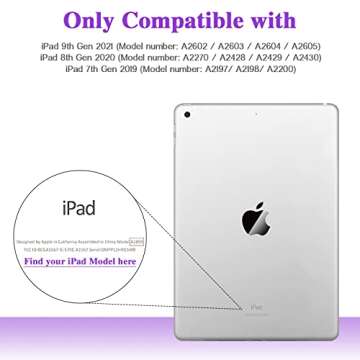 ZoneFoker for iPad 9th Generation Case, iPad 8th 7th Generation Case, iPad 10.2 Inch 2021/2020/2019 ...