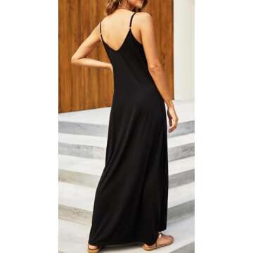 Stylish Black Long Maxi Dress for Women This Summer