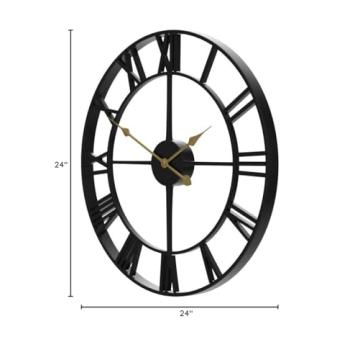 LEIKE 24" Silent Wall Clock - Stylish & Functional Decor