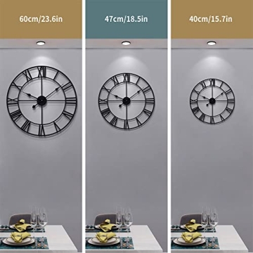 LEIKE 24" Silent Wall Clock - Stylish & Functional Decor