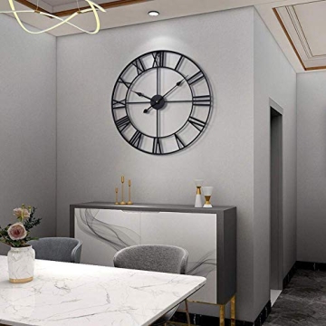 LEIKE 24" Silent Wall Clock - Stylish & Functional Decor