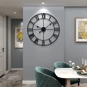 LEIKE 24" Silent Wall Clock - Stylish & Functional Decor