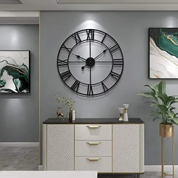 LEIKE 24" Silent Wall Clock - Stylish & Functional Decor