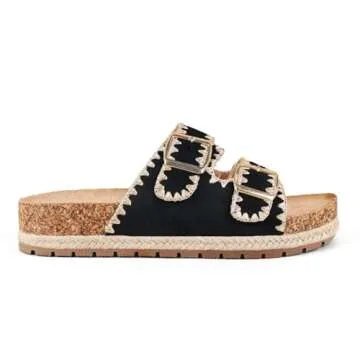 ZHILETAO Black Flip Flops with Arch Support for Women Comfort Slip-on Soft Orthotic Thong Sandals for Women Summer Sandals for Women 2024 Trendy