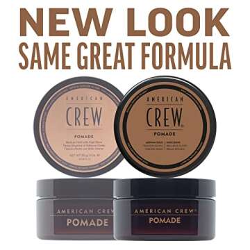 American Crew Men's Pomade with Medium Hold & Shine