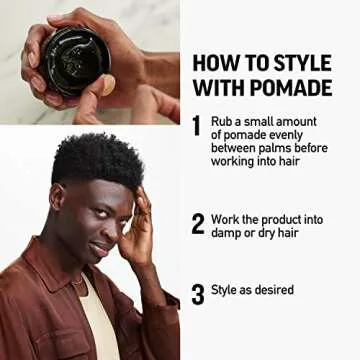 American Crew Men's Pomade with Medium Hold & Shine