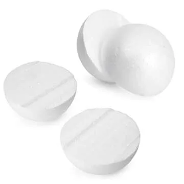 Juvale 24 Pack 3 Inch Foam Balls for Crafts, Smooth Polystyrene Spheres for DIY Decorations, Classroom Projects