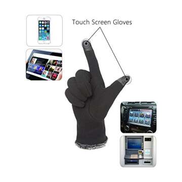 OTIOTI 1 Pair Womens Gloves Winter Touch Screen Texting Gloves for Women Fleece Lined Thick Warm Gloves