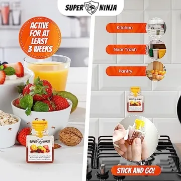 Indoor Fruit Fly Traps - 4 Pack for Kitchen Use