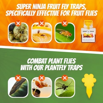 Indoor Fruit Fly Traps - 4 Pack for Kitchen Use