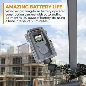 Brinno BCC200 - Construction & Outdoor Security Time Lapse Camera Trio Bundle Pack - 42-Day Battery Life - 720P - Includes: TLC200 Pro Camera, Clamp, & Water-Resistant Case - (2-Pack)