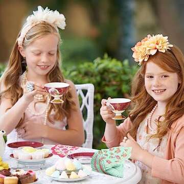 Dandat Floral Disposable Tea Party Napkins for Events