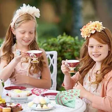 Dandat Floral Disposable Tea Party Napkins for Events