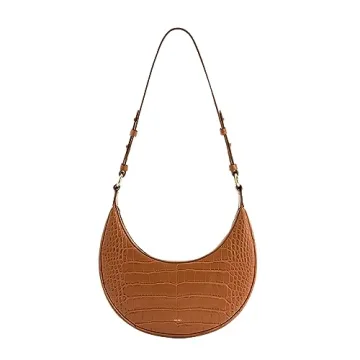 JW PEI Carly Vegan Leather Saddle Bag - Chic & Spacious Acorn Brown