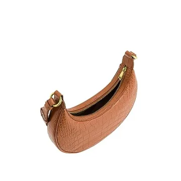 JW PEI Carly Vegan Leather Saddle Bag Acorn Brown