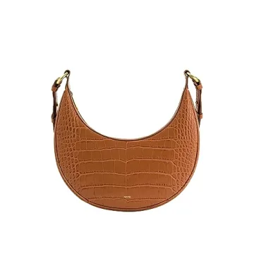 JW PEI Carly Vegan Leather Saddle Bag Acorn Brown