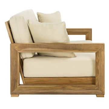 Safavieh Montford Loveseat - Teak Luxury for Outdoors